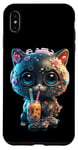 Coque pour iPhone XS Max Gamer Boba Jeu vidéo Chat Kawaii Neko Best Bubble Tea Chaton