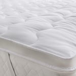 Comfort Collections Microfibre Mattress Topper Hollow Fibre Filling ANTI ALLERGIC Ultra Soft Air Flow Mattress Protector Double Bed Topper 135cm x 190cm Approximate