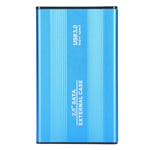(blue) 2.5 HDD Enclosure 3TB USB3.0 SSD Hard Disk Box External Hard Disk