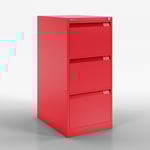 Arkivskåp BS Filing Flush Front - 102x42x62 cm, Färg Cardinal Red