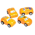 (PKT) Child 4 Pack Pull Back Mini Racers