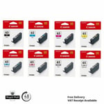 Genuine Canon CLI65 C/M/Y/ BK/GY/LGY/PC/ PM Ink Cartridges- Canon Pixma Pro 200