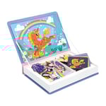 Janod - Magnéti'Book Licornes - Jeu Educatif Magnétique 44 Aimants + 10 Modèles - Jouet Enfant en Carton FSC - Développe Dextérité et Imagination - Dès 3 Ans