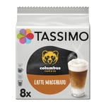 Café Dosettes Latte Macchiato Compatible Compatible Tassimo Tassimo - La Boite De 8