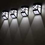 Udendørs Væglampe med Solceller - Hvid lys