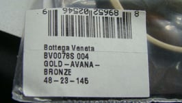 Bottega Veneta BV0078S 004 Gold & Havana Mirror Sunglasses Sonnenbrille Size 48