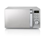 Swan 700W Grey Symphony LED Digital Microwave, 20L Capacity, 5 Microwave Power Levels, Defrost and Reheat Settings, 60 Minute Timer and Digital Display, SM22038LGRN