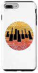 Coque pour iPhone 7 Plus/8 Plus Clavier de piano rétro pour les pianistes classiques