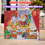 Gift Box Countdown Toys Car Blind Box Trucks Cars Christmas Advent Calendar