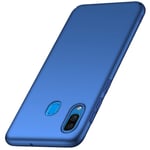 TXLING Samsung Galaxy A20 Phone Case Ultra Thin Sleek Fully Protective (Naked Phone Texture) Matte Finish Scratch Resistant Phone Hard Case Cover for Samsung Galaxy A20-blue