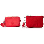 Kipling Women's Abanu Multi Crossbody, Red Rouge, 19x13x8 Centimeters (B x H x T) Women's CREATIVITY S Pouches/Cases, Red Rouge, 14.5x9.5x5 cm