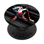 Dabbing Dalmatian Dog Czech Republic Ice Hockey Fans Jersey PopSockets Swappable PopGrip