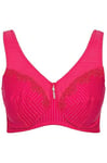 Ulla Popken Femme Grandes Tailles Soutien-Gorge de Maintien sans Armatures. Pendentif en Strass. Bonnet C-G Sorbet Rose 95C 658495531-95C