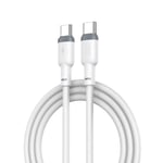 XO kabel NB208B PD USB-C - USB-C 1,0m 60W vit
