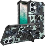 Trolsk Military Camouflage Case (iPhone 16) - Grön