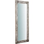Miroir Miroir rectangulaire décoratif, miroir mural suspendu, cadre en bois, grand miroir Long D'entrée Salle de bain 180x65x2.6