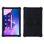 Lenovo Tab M10 Plus (3rd Gen) skal med ett stativ - Svart Svart