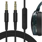 Geekria QuickFit Cable with Mic for Skullcandy Hesh 3, Hesh2, Crusher Headphones