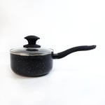 Non Stick Sauce Pan With Lid 16cm Deep Pan with long insulted handle Cooking pot