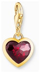 Thomas Sabo 2094-414-10 Gold-plated Red Heart Charm Pendant Jewellery