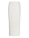 ROTATE Birger Christensen Lace Maxi Skirt Vit