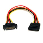 StarTech.com 8in 15 pin SATA Power Extension Cable - 8 SATA power Extension Cable - 8 SATA power Extension cord (SATAPOWEXT8)