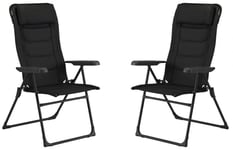 Vango Hampton DLX Camping Chair (Duoweave/Excalibur) - 2 Chairs