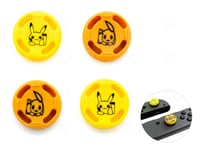  Caps Lets Go Pokemon Pikachu Yellow for Nintendo Switch Joy-con Controller Lite