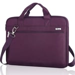 Voova Laptop Bag Carry Case 13 13.3 Inch with Shoulder Strap, Computer Sleeve Compatible with Macbook Air M1 2020, Macbook Pro 13/14 2021, 13.5” Surface Laptop 3/4, Dell Acer HP Notebook, Purple