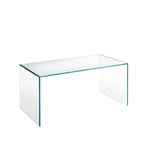 Glas Italia - GHI19 Ghiacciolo Ponte Table, Transparent Extralight Glass, Thermo welded legs