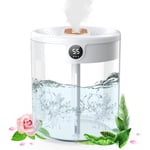 Luftfuktare, 2L Luftfuktare för Sovrum, Mini Luftfuktare Diffusor och Nattlampa för Bebis och Växter
