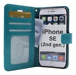 Crazy Horse Wallet iPhone SE (2nd Generation) (Turkos)