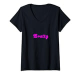 Womens Bratty / Dominatrix / Findom / Princess / Goddess / Cash V-Neck T-Shirt