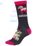 Nordic Souvenir Dalahäst Kurbitsblomma Strumpor Svart/Röd 35-39