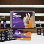Henna Tattoo Kit DIY Arts And Crafts Multi Coloured Temporary Body Art Tin