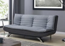 Michigan Fabric Sofa Bed Duo Contrast Fabric With Chrome Legs
