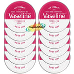 12x Vaseline Lip Balm Therapy Petroleum Jelly Rosy Lips 20g Travel Size Pot
