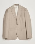 Oscar Jacobson Fogerty Wool Stretch Suit Blazer Beige