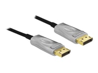 Delock - Displayport-Kabel - Displayport (Hane) Till Displayport (Hane) - Displayport 1.4 - 10 M - 8K Uhd-Stöd (7680 X 4320) - Svart