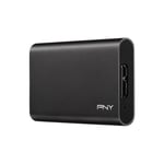 PNY CS1050 Elite 480 Go SSD externe - USB 3.1 - Gris Brush - Neuf