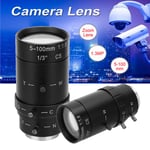 5-100mm 1.3MP HD Zoom Camera Lens CS Mount f1.6 for Home Security Camera CCTV
