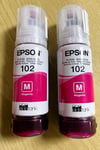 Epson 102 EcoTank Magenta Ink Bottle Pack Of 2 (J10)