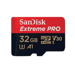 SanDisk Extreme PRO Micro SDHC 100MB/s UHSI Card with Adapter 32GB  SDSQXCG-032G