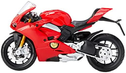 Bburago- Ducati Panigale V4 1:18, B18-51080, Noir, 17 x 7 x 10.8 cm 90 Grams