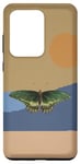 Coque pour Galaxy S20 Ultra Boho Abstract Sun Art Bohemian Butterfly With Pastel Colors