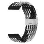 Flätat klockarmband Garmin Venu - Svart/vit
