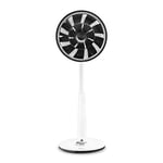Duux Whisper Standing Fan, with Remote Control, 26 Cooling Speeds, Height Adjustable, Multi-direction Oscilating, Powerful & Ultra Quiet Fan With Night Mode, Timer, White