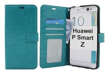 Crazy Horse Wallet Huawei P Smart Z (Turkos)