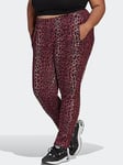 adidas Originals Leopard Pants Plus Size - Maroon, Maroon, Size 1X, Women