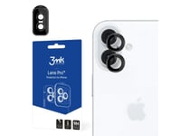 3Mk Lens Pro, Apple, Iphone 16 Plus, Iphone 16, Slagtålig, Reptålig, Svart, Transparent, 1 Styck